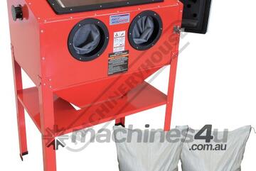 SB-200 Workshop Sandblasting Cabinet + Garnet Package Deal Inside Cabinet 835 x 510 x 360-550mm (L x