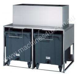 caption Brema Model DRB100 Double Roller Ice Bin 50Kg Sto
