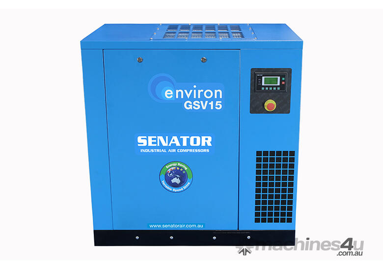 caption CVA Compressors - New Senator Rotary Screw VSD Air Compressor - GSV15-B - 15kw - 35-87cfm