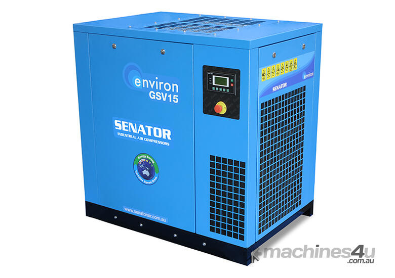 caption CVA Compressors - New Senator Rotary Screw VSD Air Compressor - GSV15-B - 15kw - 35-87cfm