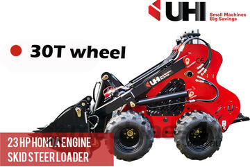 UHI Honda Engine 23HP 30D WHEELED Skid Steer 850kg Operating Weight with 4in1 Bucket
