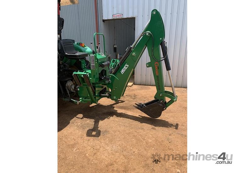 caption John Deere 5225 Tractor & Backhoe