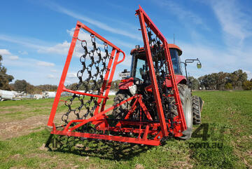 FARMTECH DT HK400 FOLDING CHAIN HARROWS (4.0M)