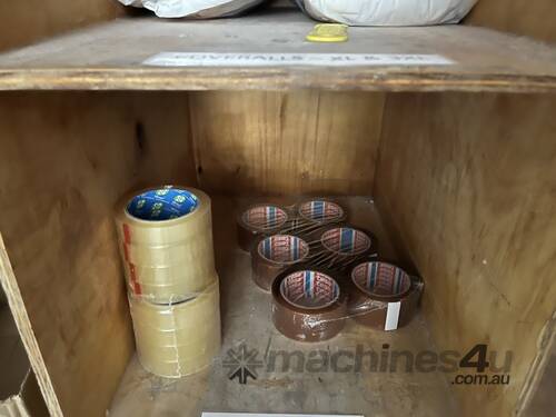 Timber Cupboard With Contents