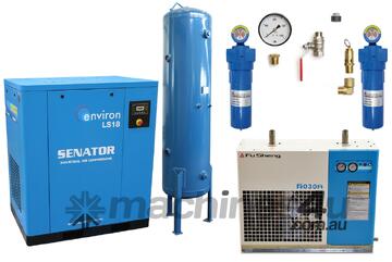 CVA Compressors - Senator LS18 Professional Package - 18kw Screw Air Compressor