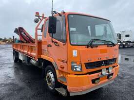 2014 Mitsubishi Fuso 1627 Flatbed Crane Truck - picture0' - Click to enlarge