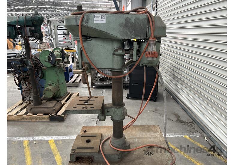 Used Pedestal Drill Press Fixed To Steel Bench in , Listed on Machines4u
