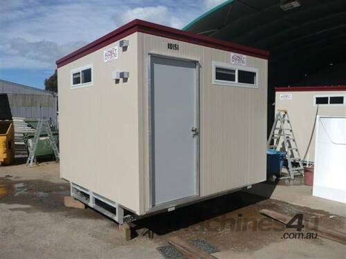 caption Auzbilt Portable Toilet Block: 3m x 3m, For Sale