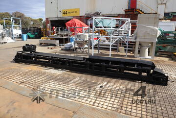 Industrial Soil Gravel Incline Trough Elevator Conveyor - 6.3m Long Belt