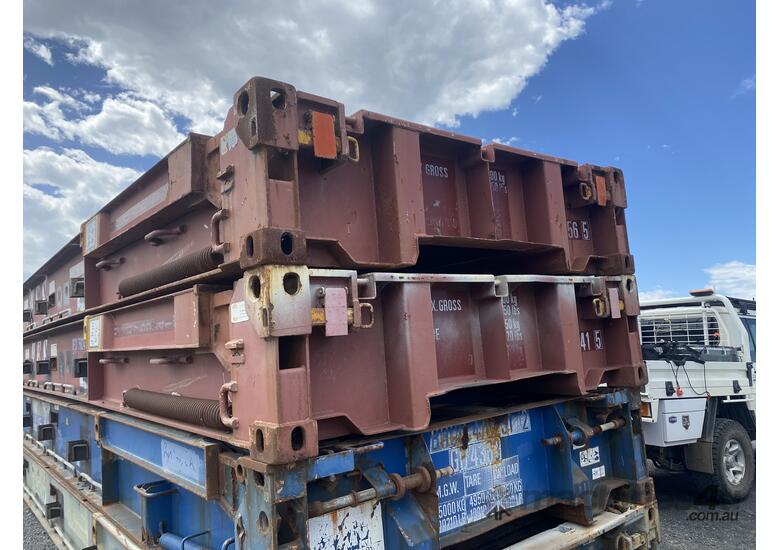 caption 40 ft Shipping Container Flat Rack