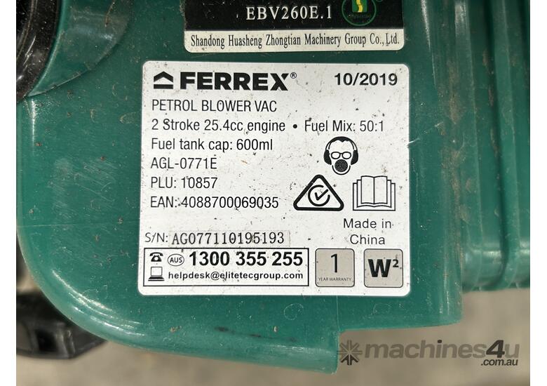 caption Ferrex Petrol Blower Vac