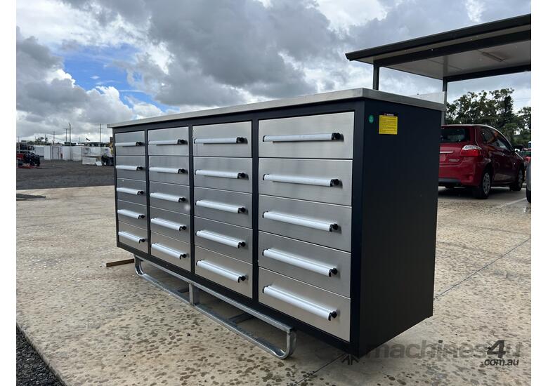 20 Drawer Stainless Steel Work Bench