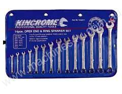 KINCROME Spanner SEt 6PCE Metric Ring Open Combo