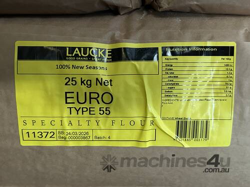 caption Approx 51x Laucke 25kg Euro Type 55 Flour