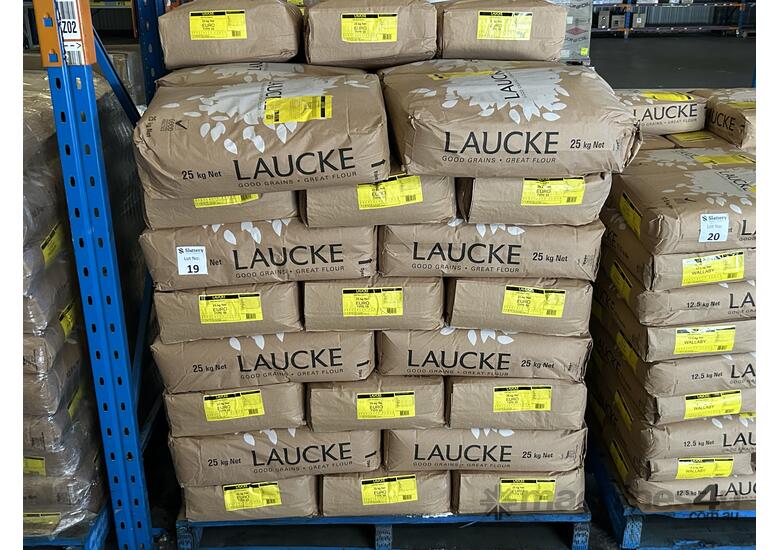 caption Approx 51x Laucke 25kg Euro Type 55 Flour