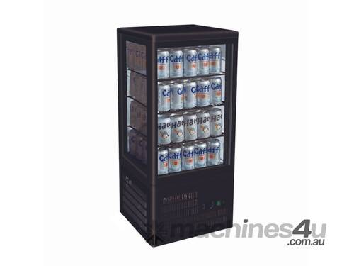 caption 2Nds: Thermaster Four Sided Countertop Beverage Display Fridge Black Tcbd78B Nsw1960