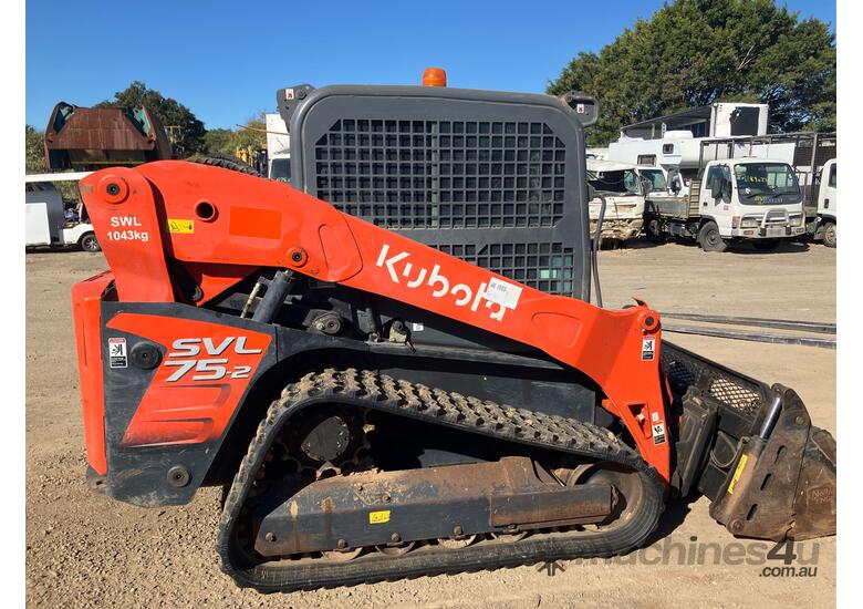 caption 2021 Kubota SVL75-2 Skid Steer (Rubber Tracked)