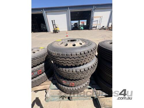 caption Quantity of Assorted Brand Tyres - Mackay