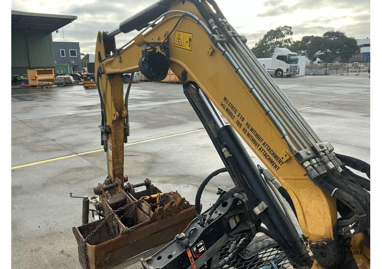 caption Caterpillar 302.7D CR Excavator (Rubber Tracked)