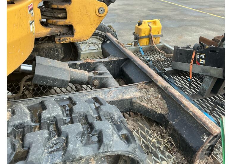 caption Caterpillar 302.7D CR Excavator (Rubber Tracked)