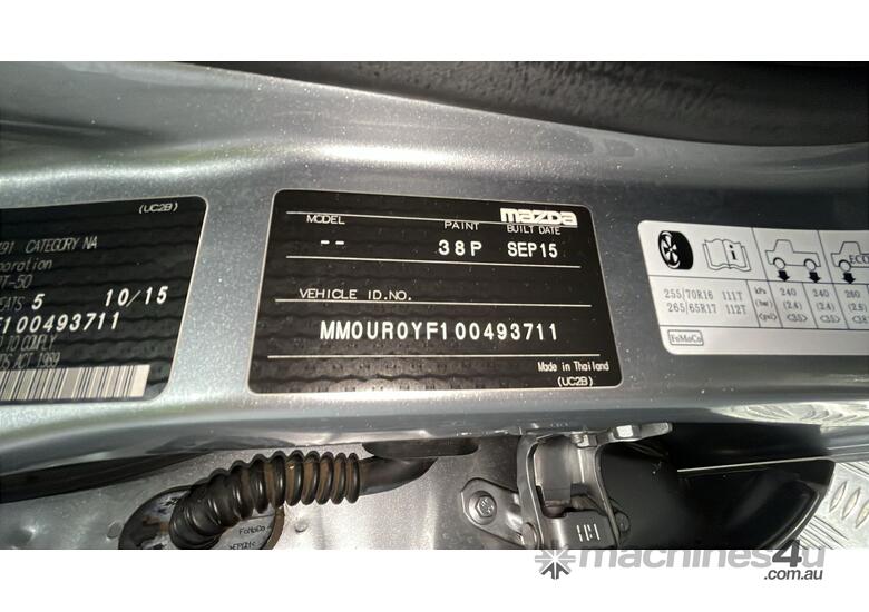 2015 Mazda BT-50 XT Diesel