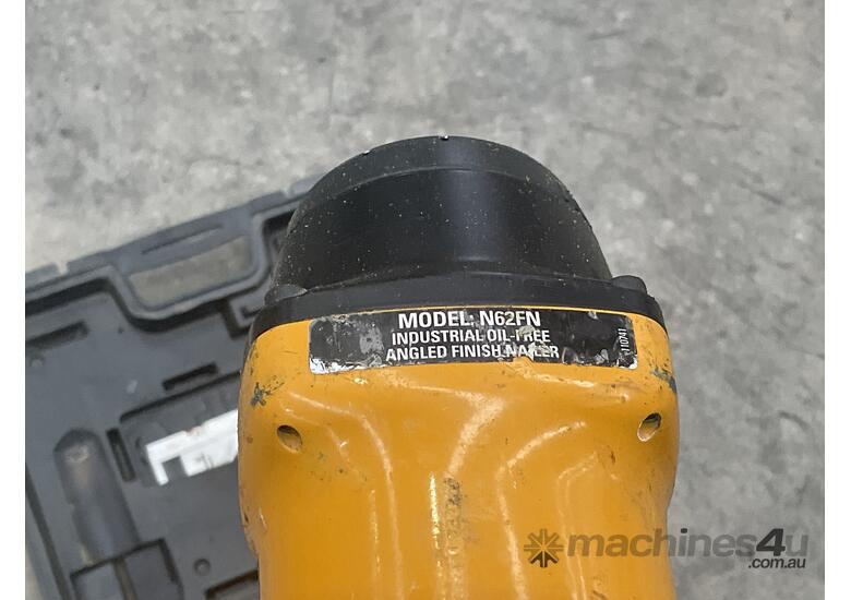 caption Bostitch N62FN Magnesium Pneumatic Angled Finish Nailer