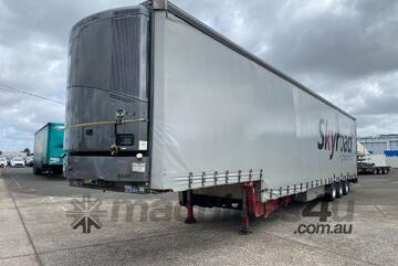 2019 Vawdrey VB-S3 Tri Axle Drop Deck Refrigerated Curtainside Trailer