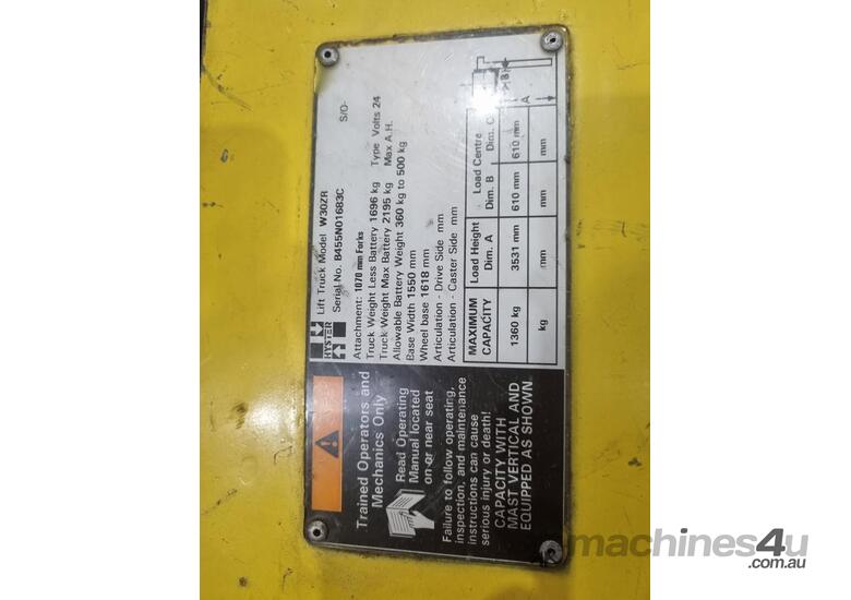 Hyster W30ZA2 Electric Walkie Stacker – Only 579 Hours