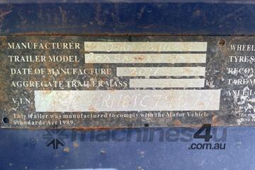 2011 Modern Trailers 8x5 Box Trailer Tandem Axle Box Trailer