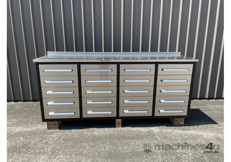 Unused 20 Drawer 7ft Workbench