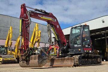2022 YANMAR SV100-2 10T EXCAVATOR (E387) WITH CIVIL SPEC, RUBBER TRACKS, BUCKETS, AND 1650 HOURS