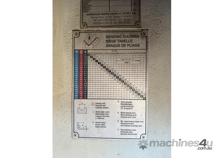Durma hydraulic Break press