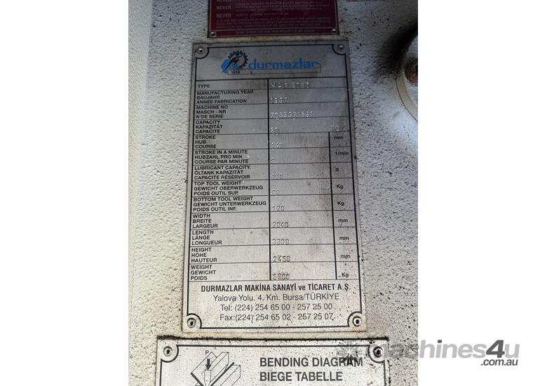 Durma hydraulic Break press