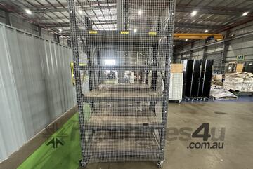 Portable Hinged Shelves With Caging