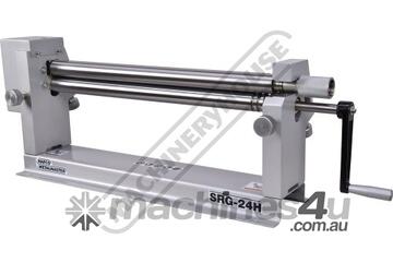 SRG-24H Manual Sheet Metal Curving Rolls-Bench Mount 610 x 1mm Mild Steel Capacity Includes Wiring G