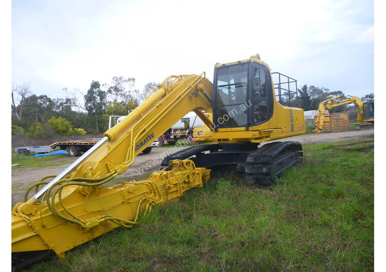 caption Komatsu PC200 SC-6 Clam shell