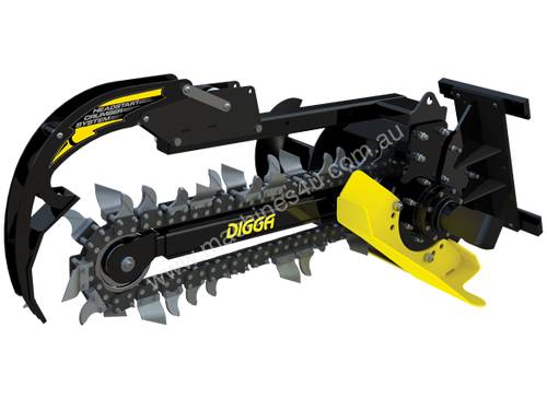 NEW : CHAIN TRENCHER SKID STEER TRACK LOADER ATTACHMENT FOR HIRE