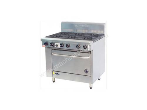 Goldstein 6 Burner Gas Top With Electric High Speed Oven