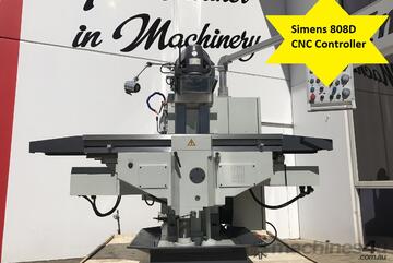 1600mm x 500mm Universal CNC Mill - Siemens 808D Controller