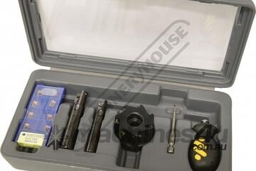 Universal Milling Kit - 4 Piece 3 x Positive Rake Cutters 12 & 16mm End Mills + 50mm Face Mill C