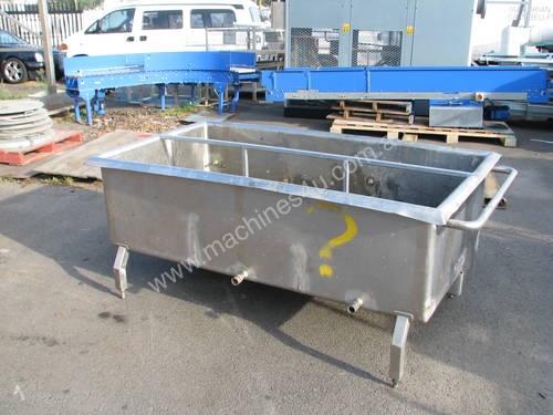 3 Section Stainless Steel Dip Dipping Tank - Approx. 950L
