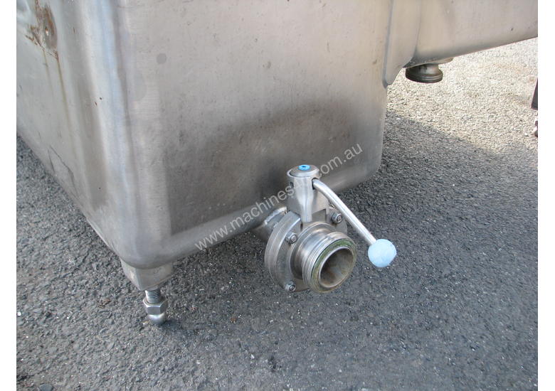 Used Tank 3 Section Stainless Steel Dip Dipping Tank Approx 950L