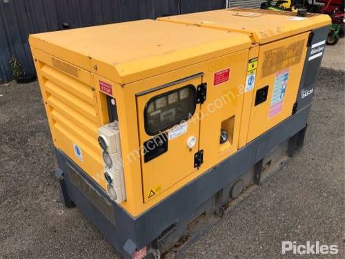 2008, Atlas Copco, QAS 30, Skid Mounted Generator, Powered By 4cyl Diesel Kubota Engine(s/n:A1P75625