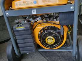 6.5kva generator with a 15hp petrol engine in a roll frame with wheels - picture0' - Click to enlarge