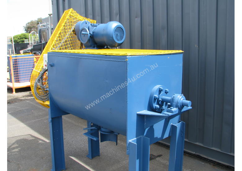 Used Mixer Large Industrial Concrete Render Resin Jacketed Paddle Mixer