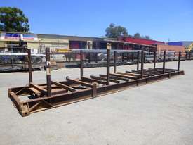 40ft Trailer Mounted Pipe Bolster Stand with Twist Lock Pockets - picture0' - Click to enlarge
