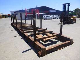 40ft Trailer Mounted Pipe Bolster Stand with Twist Lock Pockets - picture1' - Click to enlarge