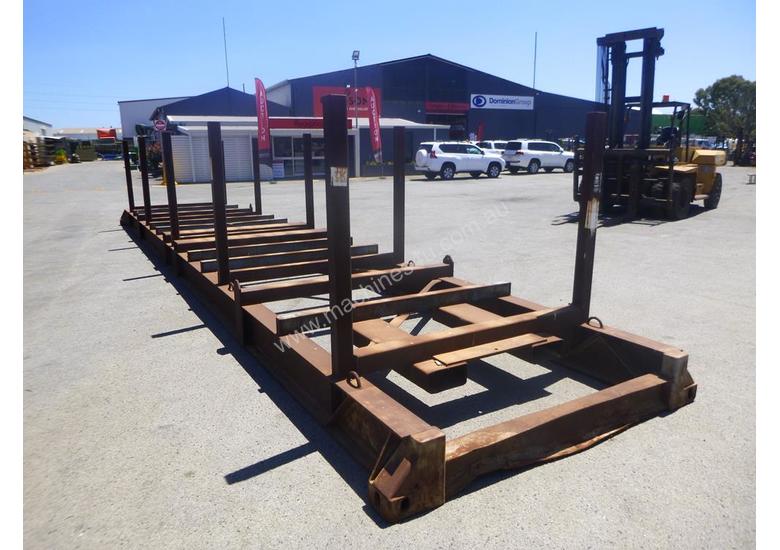 Used Custom 40ft Trailer Mounted Pipe Bolster Stand with Twist Lock