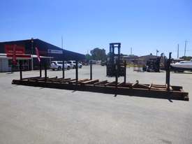 40ft Trailer Mounted Pipe Bolster Stand with Twist Lock Pockets - picture2' - Click to enlarge