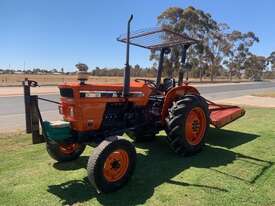 1985 Kubota M4050 Tractor with Howard slasher - picture0' - Click to enlarge